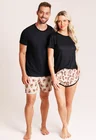 38 short casal personalizado com foto bege