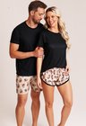 39 short casal personalizado com foto bege