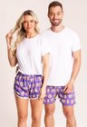 21 short casal personallizado com foto roxo