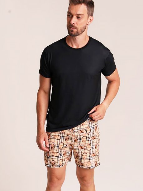 46 short casal personallizado com foto xadrez