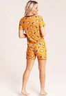 04 kit feminino pijama fronha laranja