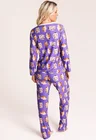 02 kit feminino pijama inverno fronha roxo