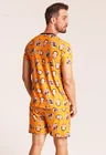 08 pijama personalizado masculino curto laranja