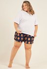 05 short plus size personalizado unissex azul marinho