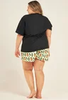 08 short plus size personalizado unissex verde menta g1