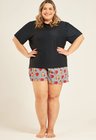 02 short tactel personalizado plus size unissex cinza