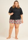 03 short tactel personalizado plus size unissex cinza