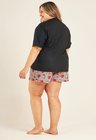 05 short tactel personalizado plus size unissex cinza