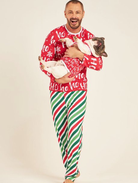 05 tal pai tal pet pijama masculino longo e roupa pet natal hoho