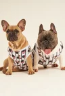 11 roupa pet personalizada listras pretas