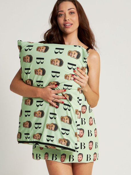 03 fronha de travesseiro personalizada verde menta