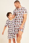 02 tal pai tal filho a pijama masculino curto e infantil personalizado listras pretas