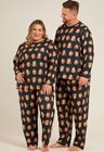 03 kit casal pijama personalizado plus size unissex preto