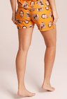 03 short tactel feminino tradicional laranja