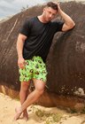 02 short personalizado masculino verde neon