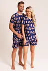 07 pijama casal personalizado com foto curto azul marinho