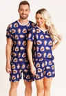 09 pijama casal personalizado com foto curto azul marinho