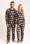 01 pijama casal personalizado com foto inverno preto