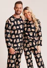 04 pijama casal personalizado com foto inverno preto