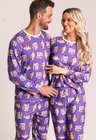 02 pijama casal personalizado com foto inverno roxo