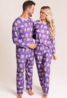 03 pijama casal personalizado com foto inverno roxo