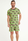 03 pijama personalizado masculino curto pistache