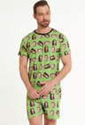 04 pijama personalizado masculino curto pistache