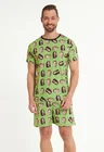 05 pijama personalizado masculino curto pistache