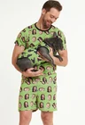 03 tal pai tal pet pijama personalizado masculino curto e roupa pet pistache