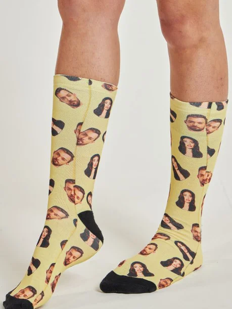 03 meia personalizada manteiga