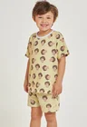 03 pijama infantil curto manteiga