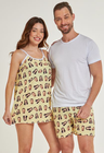 03 kit casal camisola short masculino personalizado manteiga