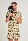 01 tal pai tal pet pijama personalizado masculino curto e roupa pet manteiga