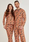 01 pijama casal personalizado com foto longo mousse