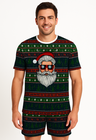 03 pijama masculino curto natal crazy