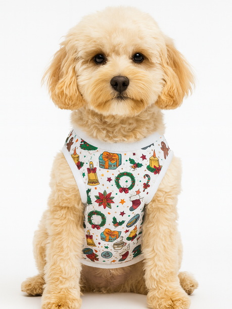 pijama pet brilho de natal