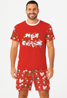 pijama masculino verao natal vermelho
