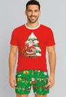 pijama curto masculino natal noel