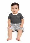 02 pijama infantil curto grey