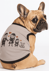 01 roupa pet divertido family preto