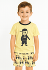 03 pijama divertido infantil family yelow verao