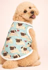06 pijama divertido pug blue masculino verao
