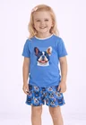 03 pijama divertido buldogue blue masculino verao